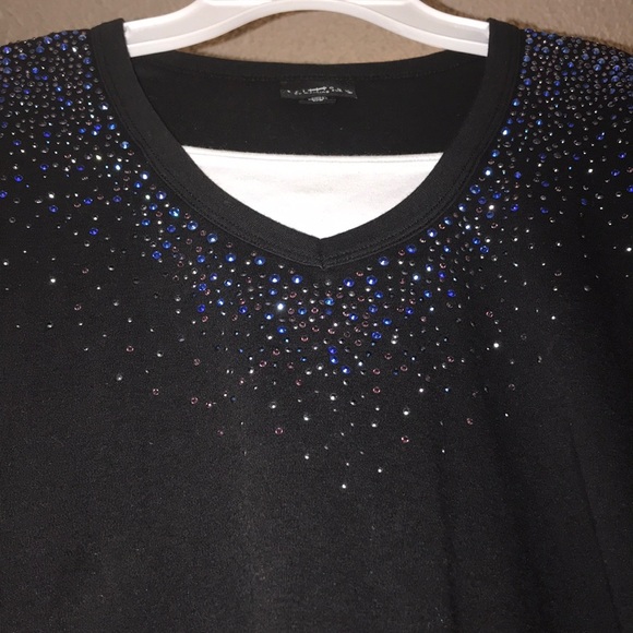 Sparkle black long sleeve tshirt - Picture 2 of 3